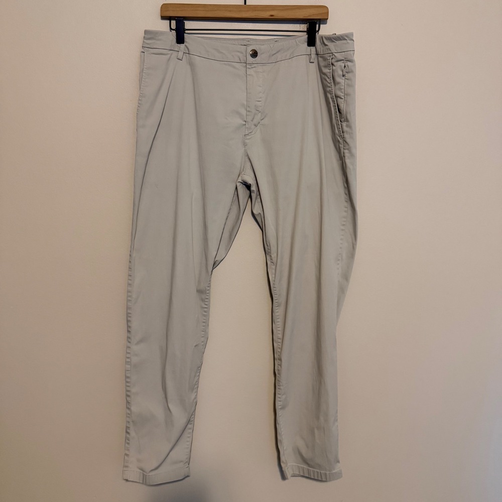 Birddogs Stretch Khaki pants 38x32 gray boomstick classic preppy golf office